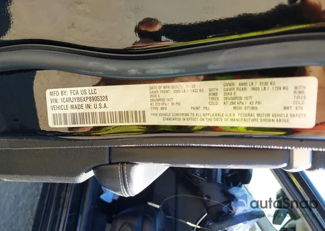 2023 Jeep Grand Cherokee 4Xe 30Th Anniversary from USA, damaged, VIN 1C4RJYB6XP8905328